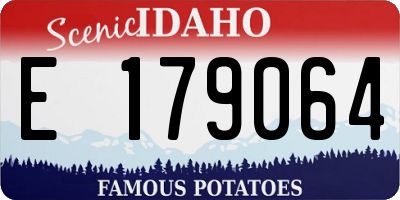 ID license plate E179064