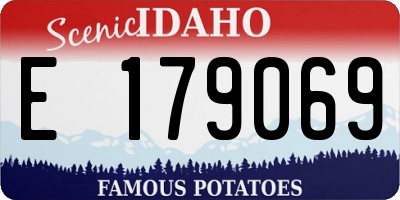 ID license plate E179069