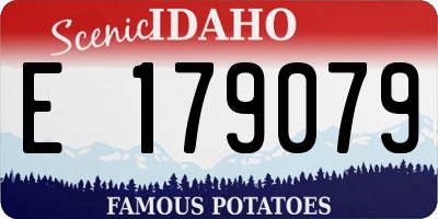 ID license plate E179079