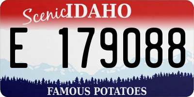 ID license plate E179088