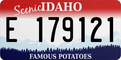 ID license plate E179121