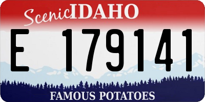 ID license plate E179141