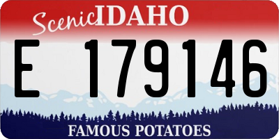 ID license plate E179146