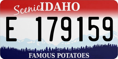 ID license plate E179159