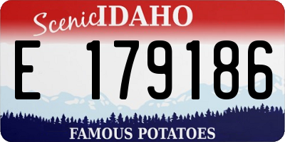 ID license plate E179186