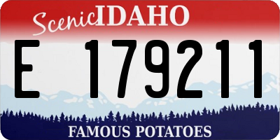 ID license plate E179211