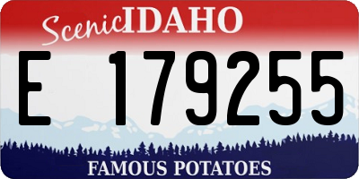 ID license plate E179255