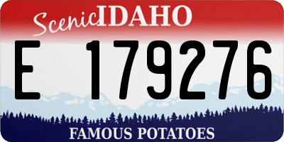 ID license plate E179276