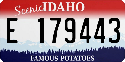 ID license plate E179443