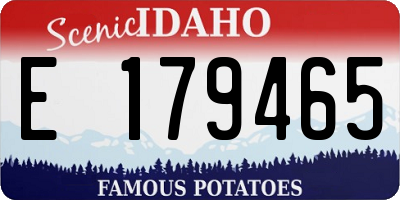 ID license plate E179465