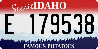 ID license plate E179538