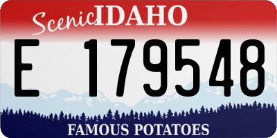 ID license plate E179548