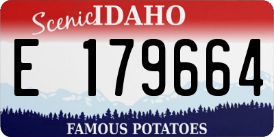 ID license plate E179664