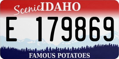 ID license plate E179869