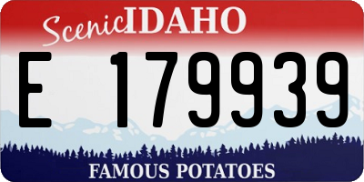 ID license plate E179939