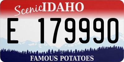 ID license plate E179990