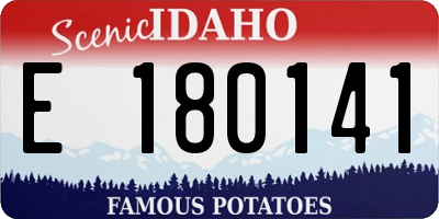 ID license plate E180141