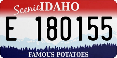 ID license plate E180155