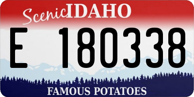 ID license plate E180338