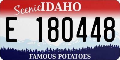 ID license plate E180448