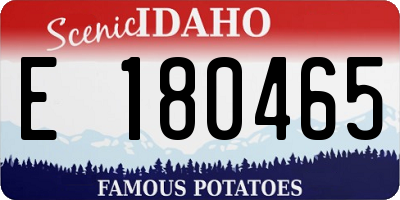 ID license plate E180465