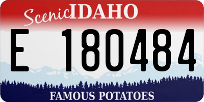 ID license plate E180484