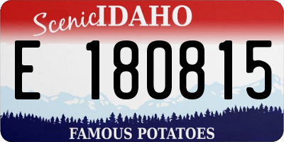 ID license plate E180815