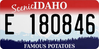 ID license plate E180846