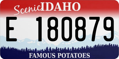 ID license plate E180879