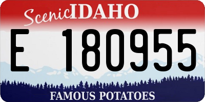 ID license plate E180955