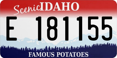 ID license plate E181155