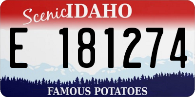 ID license plate E181274