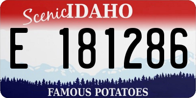 ID license plate E181286