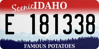 ID license plate E181338