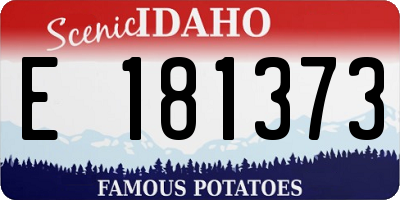 ID license plate E181373