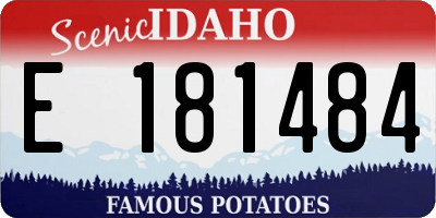 ID license plate E181484