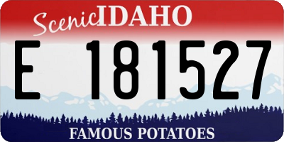 ID license plate E181527