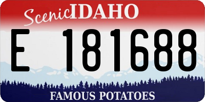 ID license plate E181688