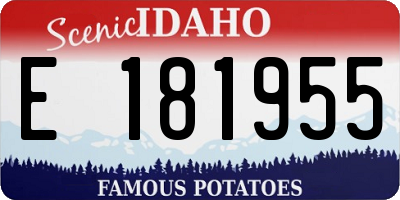ID license plate E181955