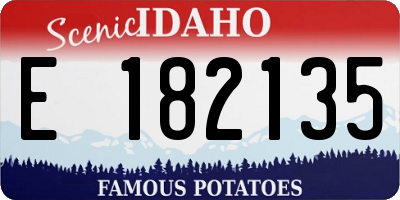 ID license plate E182135