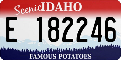 ID license plate E182246