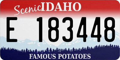 ID license plate E183448