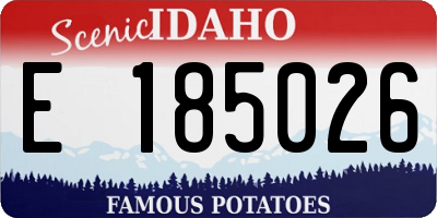 ID license plate E185026