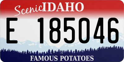 ID license plate E185046