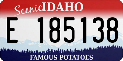 ID license plate E185138