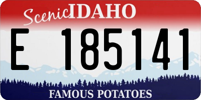 ID license plate E185141