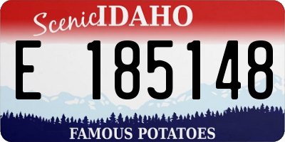 ID license plate E185148