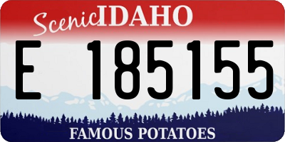 ID license plate E185155