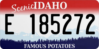 ID license plate E185272