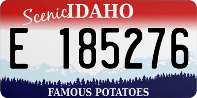 ID license plate E185276